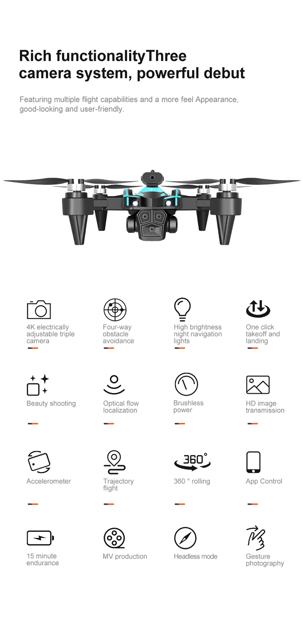 XKJ-K12-MAX-Drei-Kameras-WiFi-FPV-mit-Elektrischer-HD-3-Linse-360deg-Hindernisvermeidung-Optischer-F-2009700-4